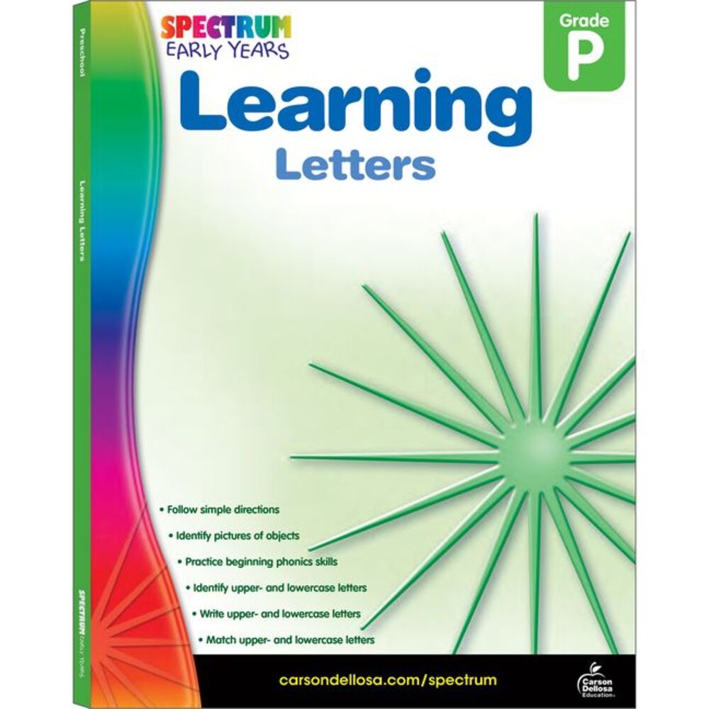 Learning Letters, Grade Pk -- Spectrum - Picture 1 of 1
